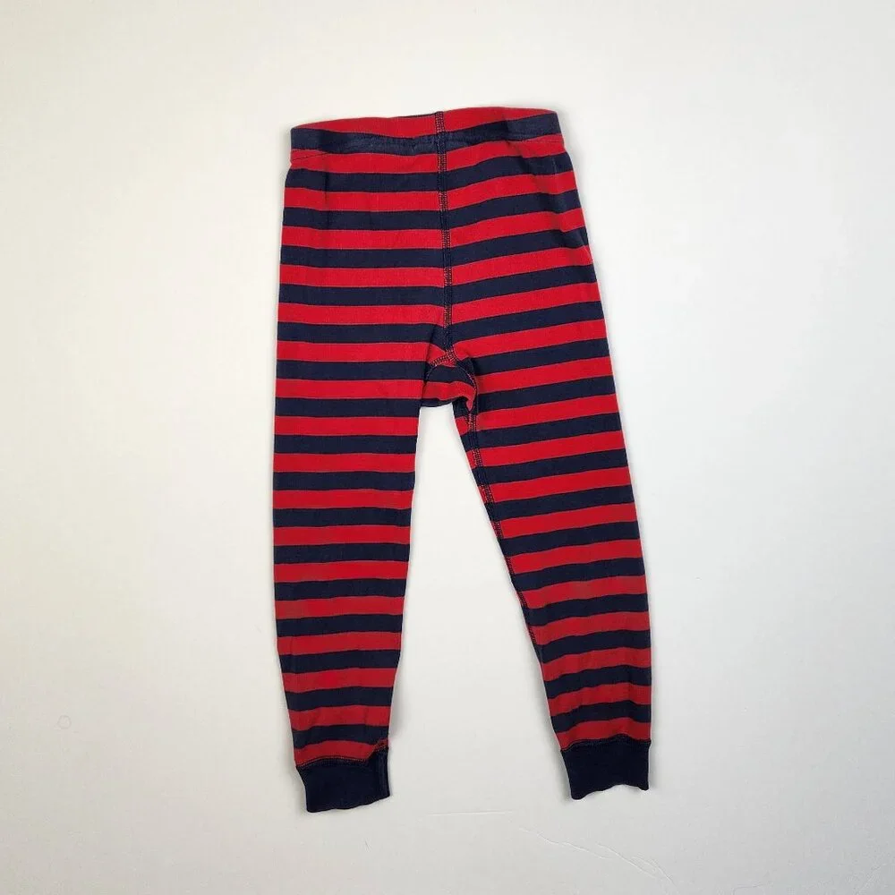 Hanna Andersson Red Blue Stripe Organic Cotton Pajama Pants sz US 4 100cm